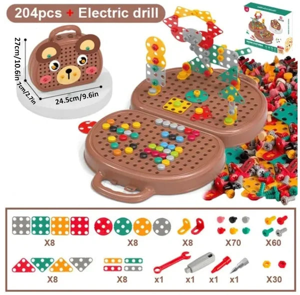 Magiczna Skrzynia Zabawek Montessori - WonderWerk-Niedźwiedź-Trend Polska