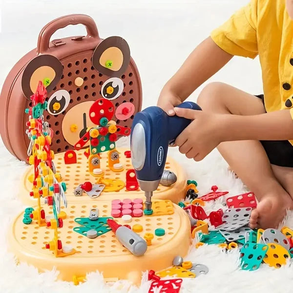 Magiczna Skrzynia Zabawek Montessori - WonderWerk-Niedźwiedź-Trend Polska
