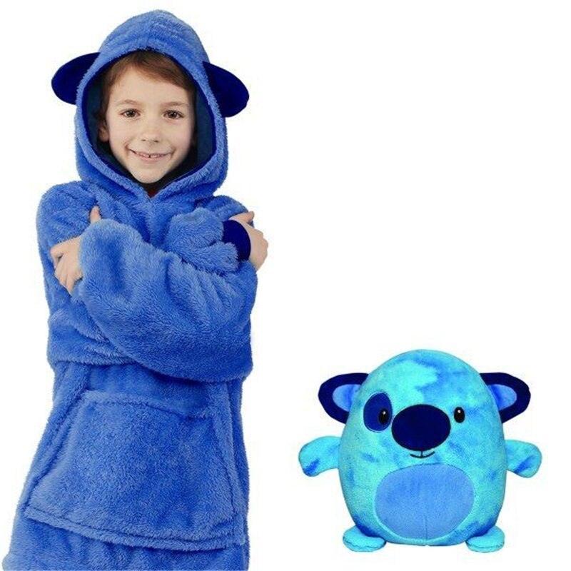 Magiczny Kocyk Miś SnugBear-Niebieski + Fioletowy-Trend Polska