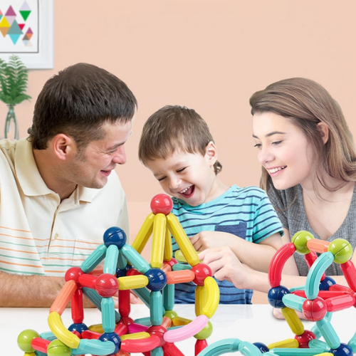 Magnet Construction™ / Zestaw bloków magnetycznych-Duży zestaw (108 szt.) 2 kupione = 1 gratis-Trend Polska