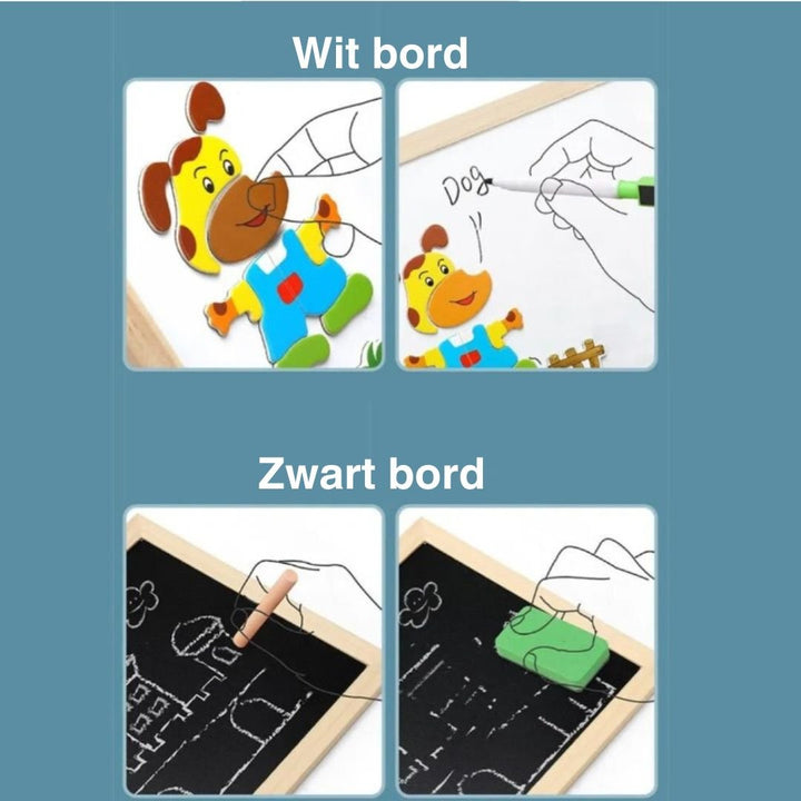 Magnetyczna Dwustronna Tablica Znaków - MiniArt Studio-Opcja A-Trend Polska