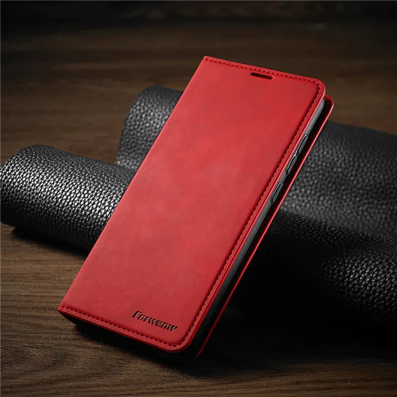 Magnetyczne etui na iPhone – GripFold-Czerwony-iPhone 15 Plus-Trend Polska