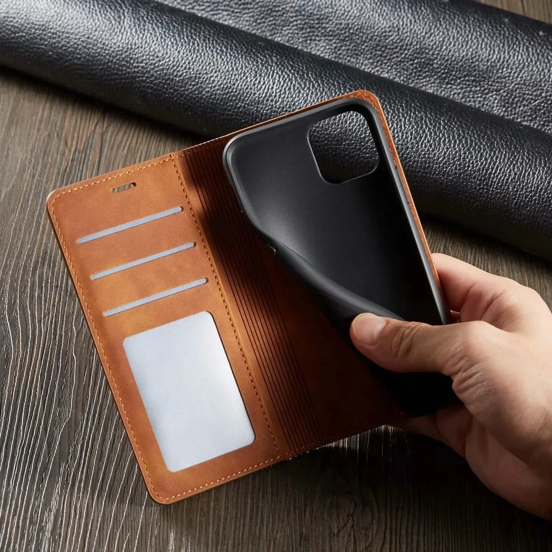 Magnetyczne etui na iPhone – GripFold-Czarny-iPhone 15 Plus-Trend Polska