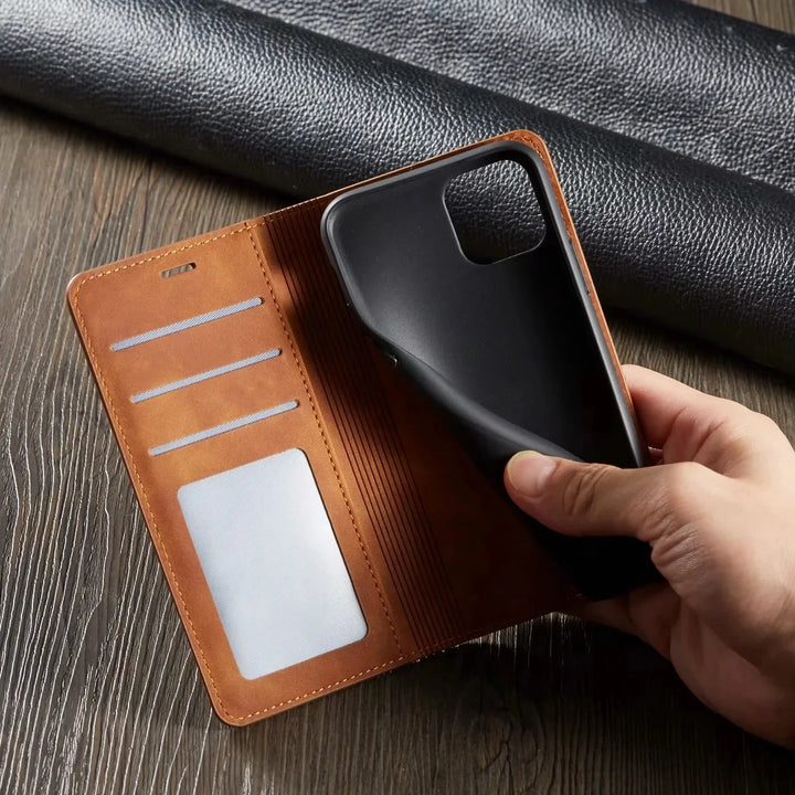 Magnetyczne etui na iPhone – GripFold-Czarny-iPhone 15 Plus-Trend Polska