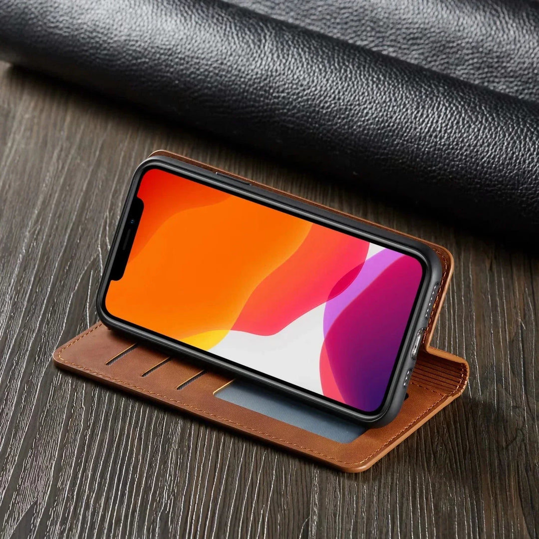 Magnetyczne etui na iPhone – GripFold-Czarny-iPhone 15 Plus-Trend Polska