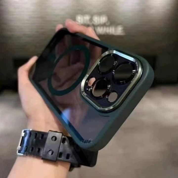 Magnetyczne etui ochronne na iPhone – iShield-Szary-iPhone 16-Trend Polska