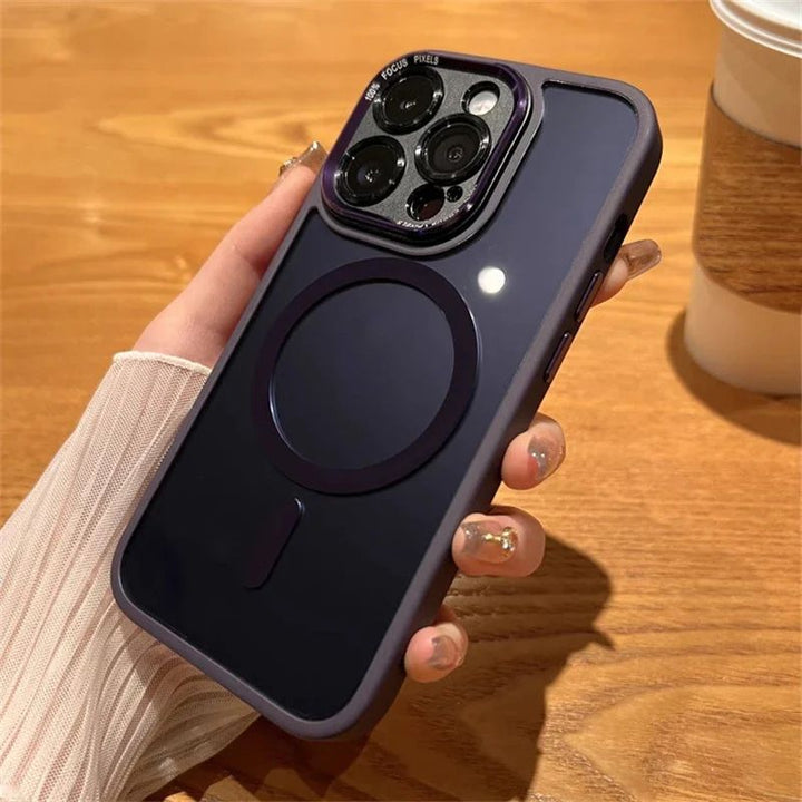 Magnetyczne etui ochronne na iPhone – iShield-Szary-iPhone 16-Trend Polska