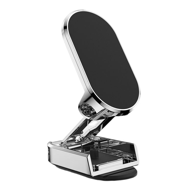 Magnetyczny uchwyt na telefon do samochodu – MagMount Fold-Srebrny-Trend Polska