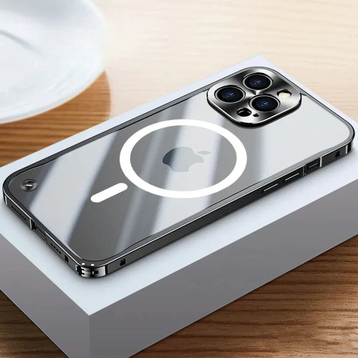 MagSafe Etui dla iPhone 15 - SteelGuard-Czarny-iPhone 15 Pro Max-Trend Polska