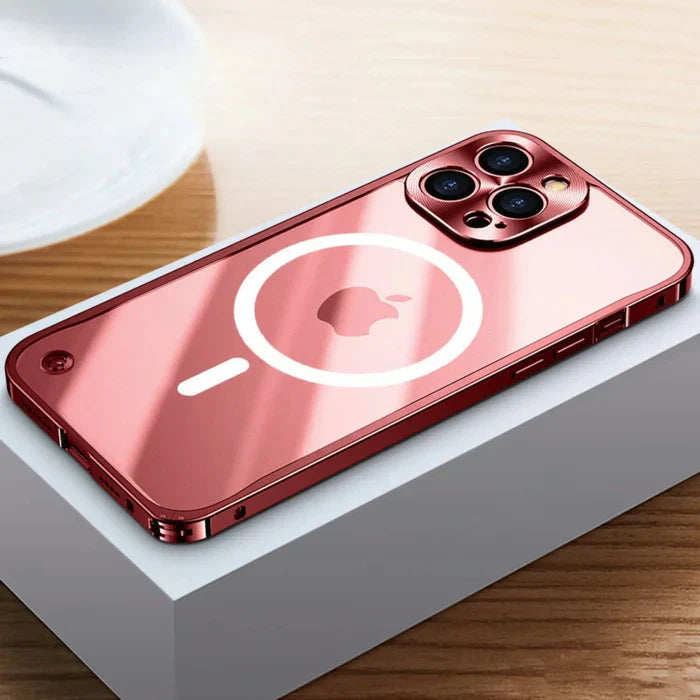 MagSafe Etui dla iPhone 15 - SteelGuard-Czerwony-iPhone 15 Pro Max-Trend Polska