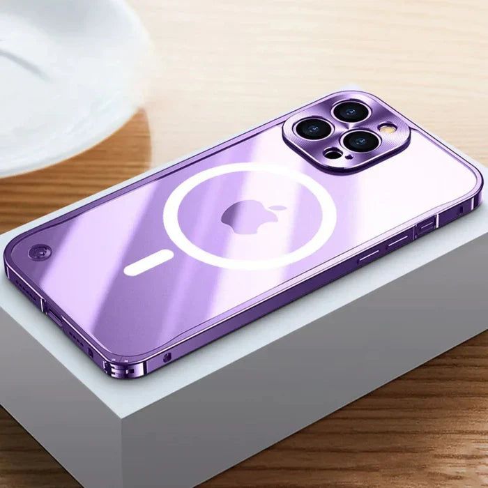 MagSafe Etui dla iPhone 15 - SteelGuard-Fioletowy-iPhone 15 Pro Max-Trend Polska