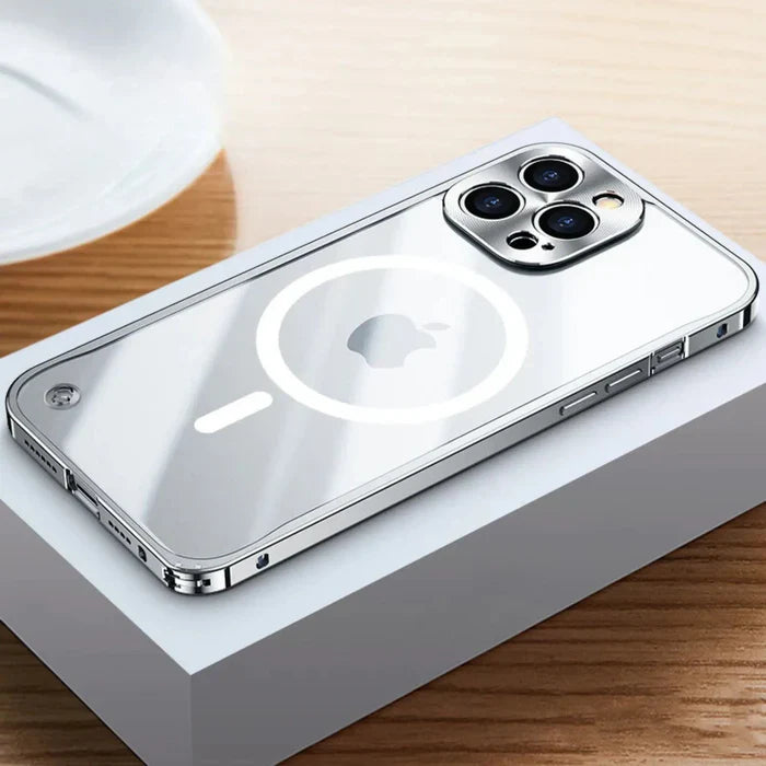 MagSafe Etui dla iPhone 15 - SteelGuard-Zilver-iPhone 15 Pro Max-Trend Polska