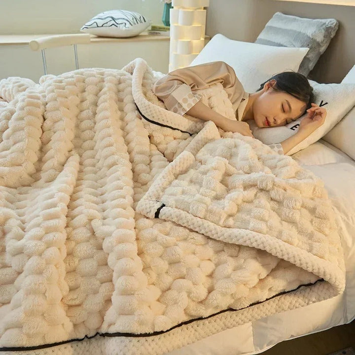 Podwójna koc z koralowego weluru na jesień i zimę – TurtleWarm