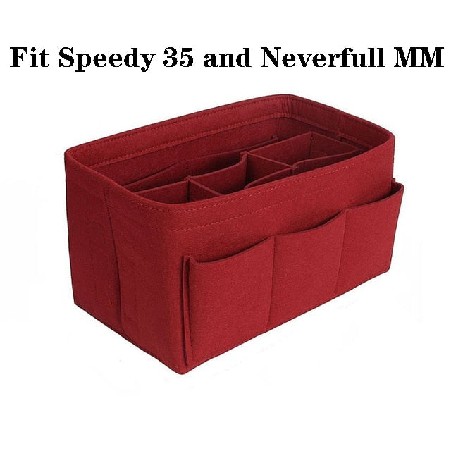 Torba z filcu i organizer na kosmetyki