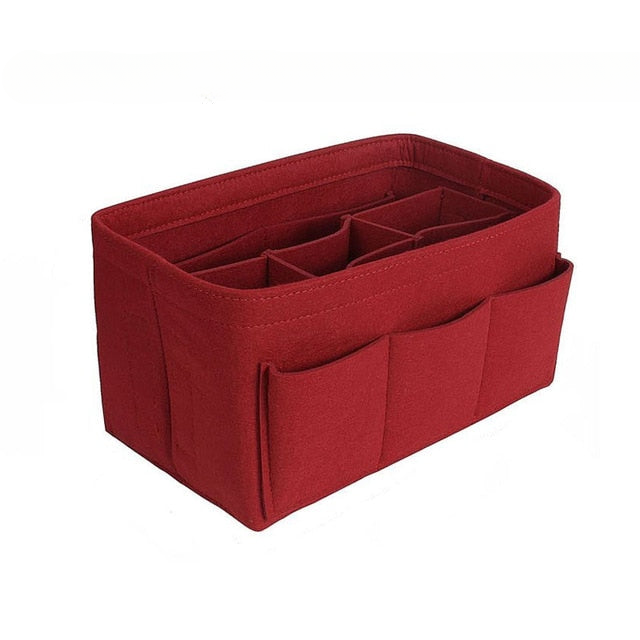 Torba z filcu i organizer na kosmetyki