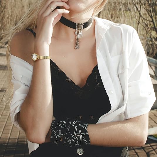 Mała damska zegarek - Romy-Złoto-Trend Polska