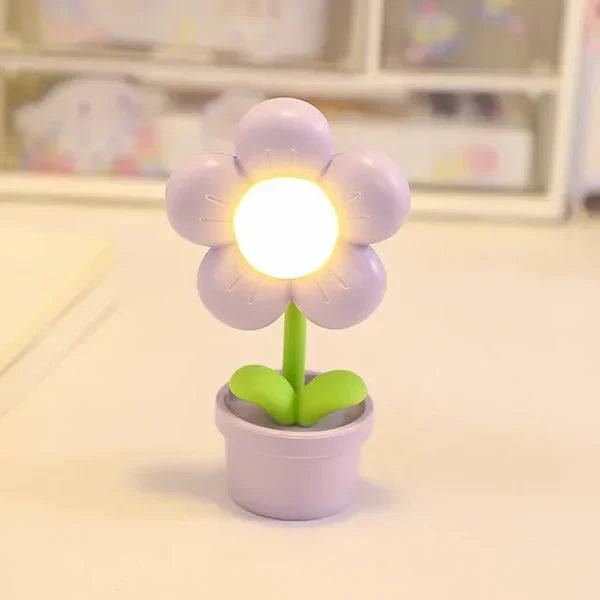 Mała Lampa Stołowa Relaksacyjna - BlossomGlow-Fioletowy-Trend Polska