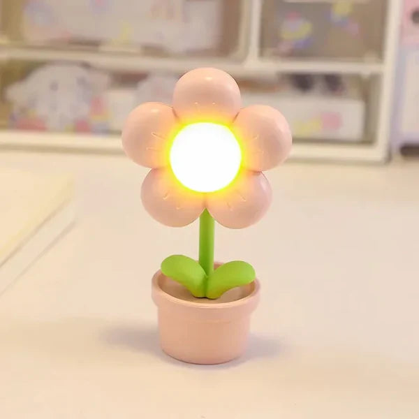 Mała Lampa Stołowa Relaksacyjna - BlossomGlow-Różowy-Trend Polska