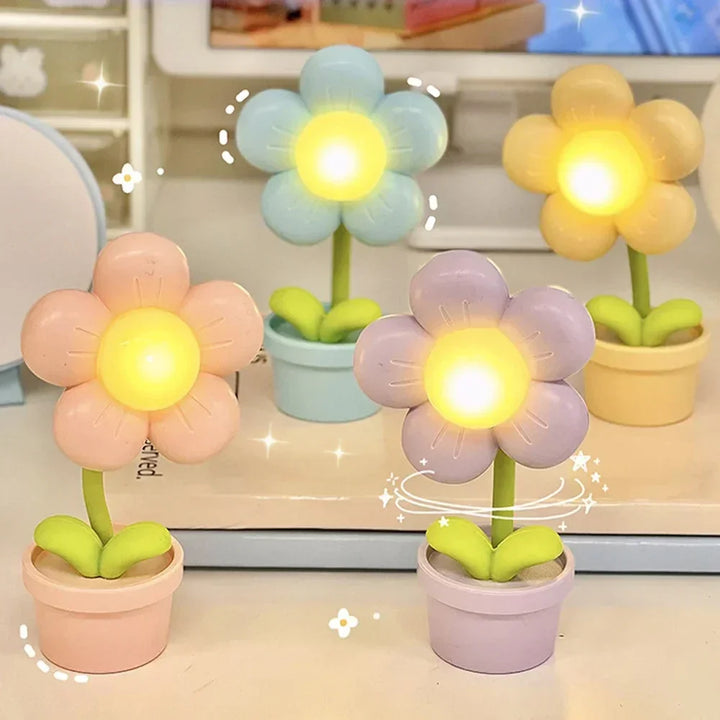 Mała Lampa Stołowa Relaksacyjna - BlossomGlow-Różowy-Trend Polska
