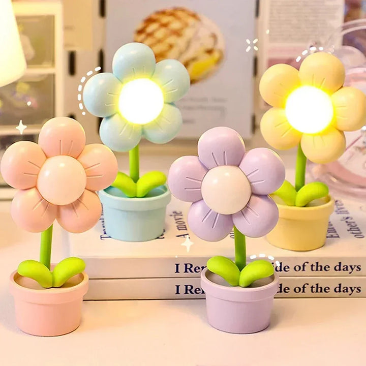 Mała Lampa Stołowa Relaksacyjna - BlossomGlow-Różowy-Trend Polska