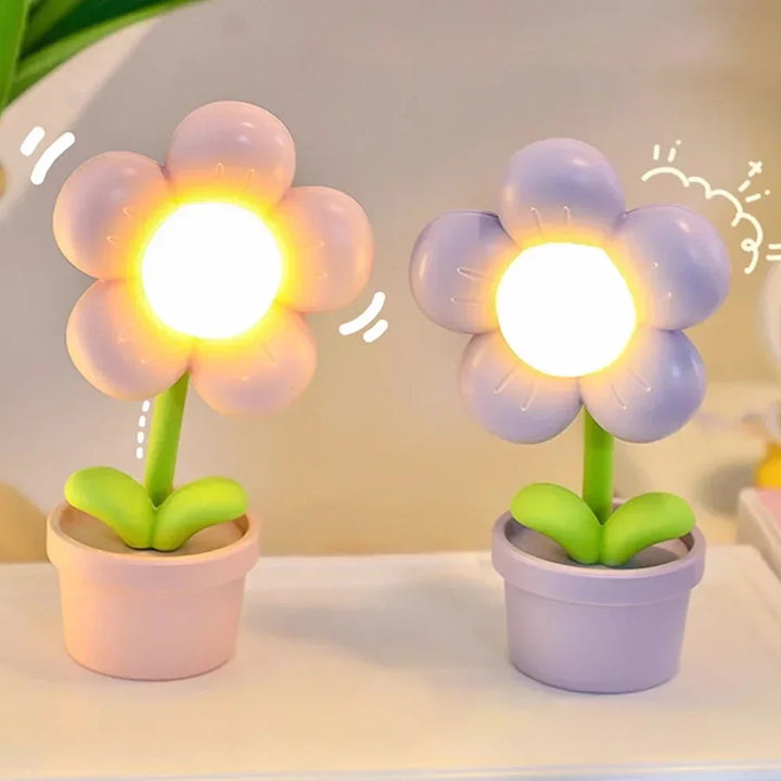 Mała Lampa Stołowa Relaksacyjna - BlossomGlow-Różowy-Trend Polska
