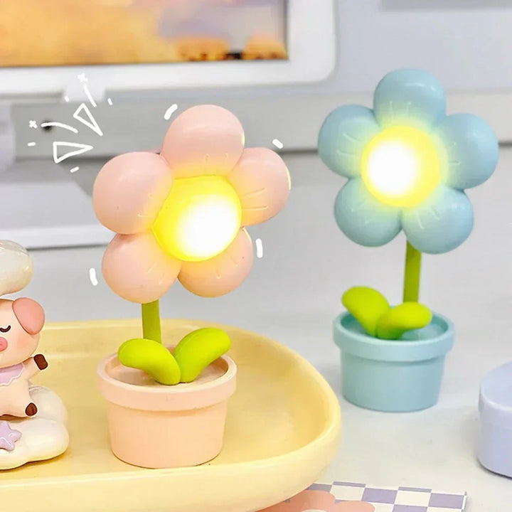 Mała Lampa Stołowa Relaksacyjna - BlossomGlow-Różowy-Trend Polska