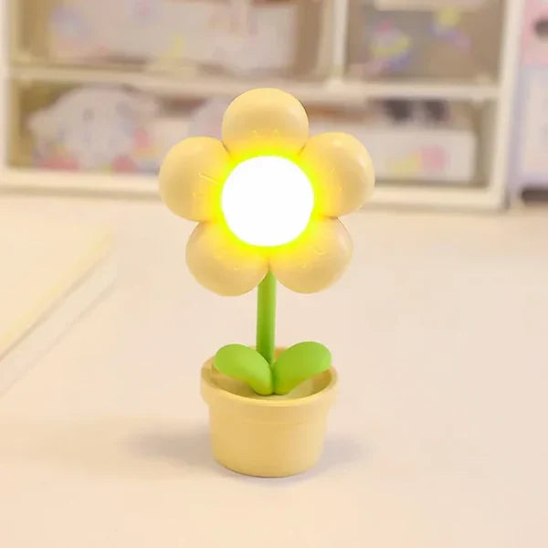 Mała Lampa Stołowa Relaksacyjna - BlossomGlow-Żółty-Trend Polska