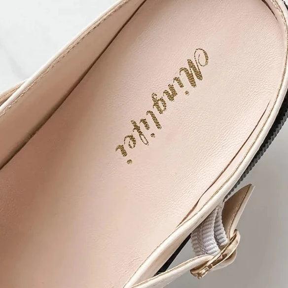 Mary Jane Pumps z eleganckim zapięciem - Clara-Ivory-35-Trend Polska