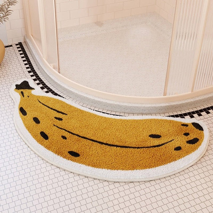 Mata antypoślizgowa z wzorem w banany lub bakłażany - ZestPad-Banan-S (40x80cm)-Trend Polska