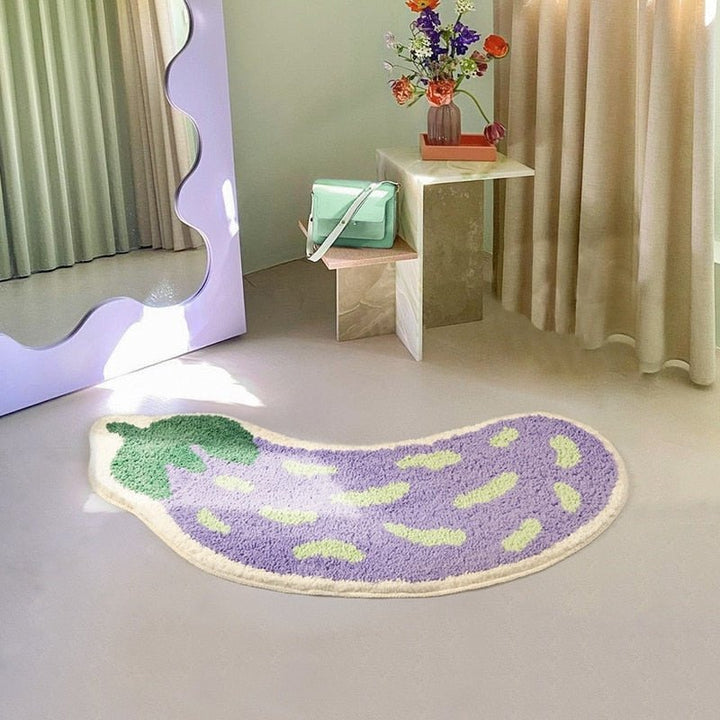Mata antypoślizgowa z wzorem w banany lub bakłażany - ZestPad-Banan-S (40x80cm)-Trend Polska
