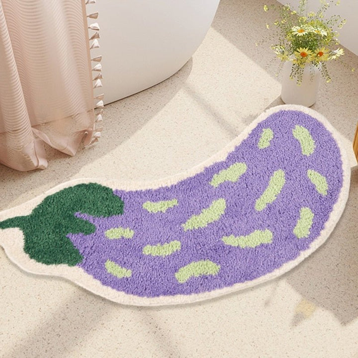 Mata antypoślizgowa z wzorem w banany lub bakłażany - ZestPad-Banan-S (40x80cm)-Trend Polska