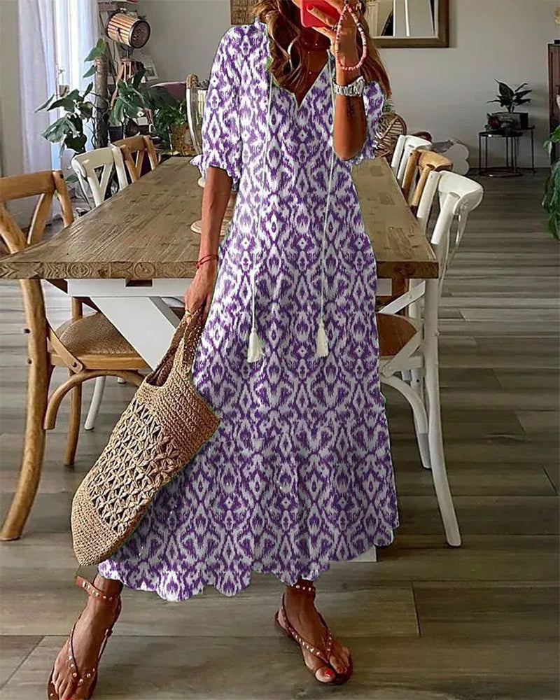Maxi Sukienka - Elara-Fioletowy-S-Trend Polska