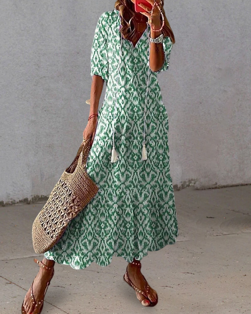 Maxi Sukienka - Elara-Niebieski-S-Trend Polska