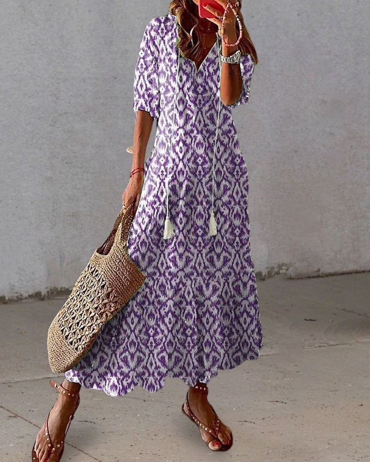 Maxi Sukienka - Elara-Niebieski-S-Trend Polska