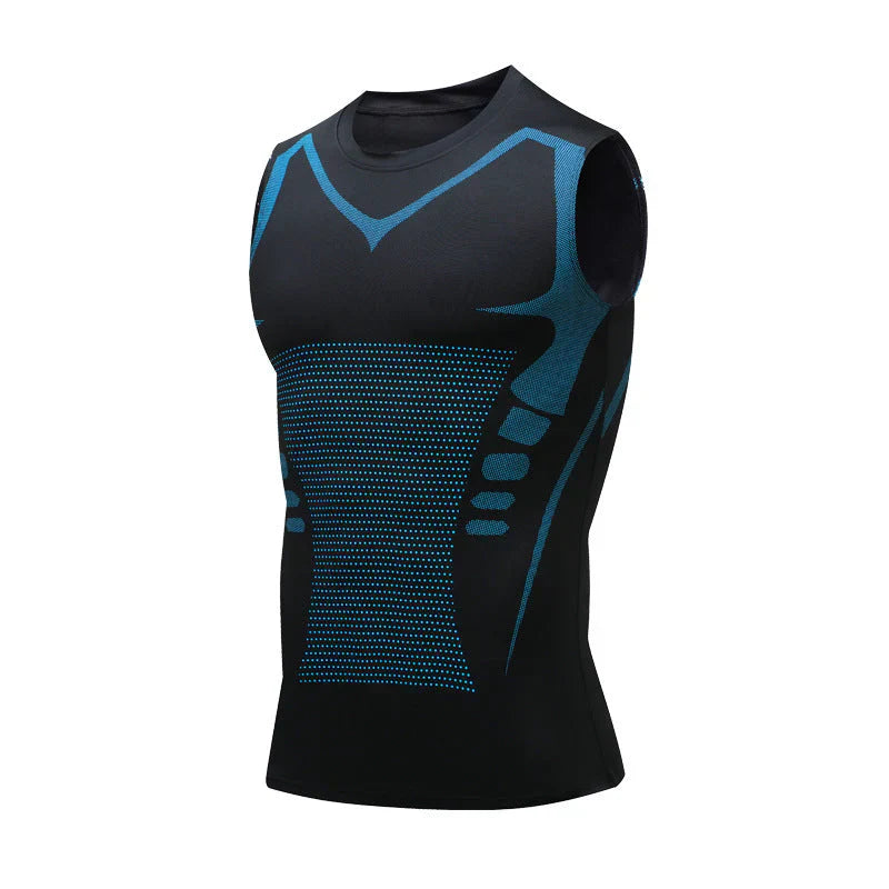 Męska kamizelka modelująca - PowerVest Vita-Czarny-S (50-70 kg)-Trend Polska