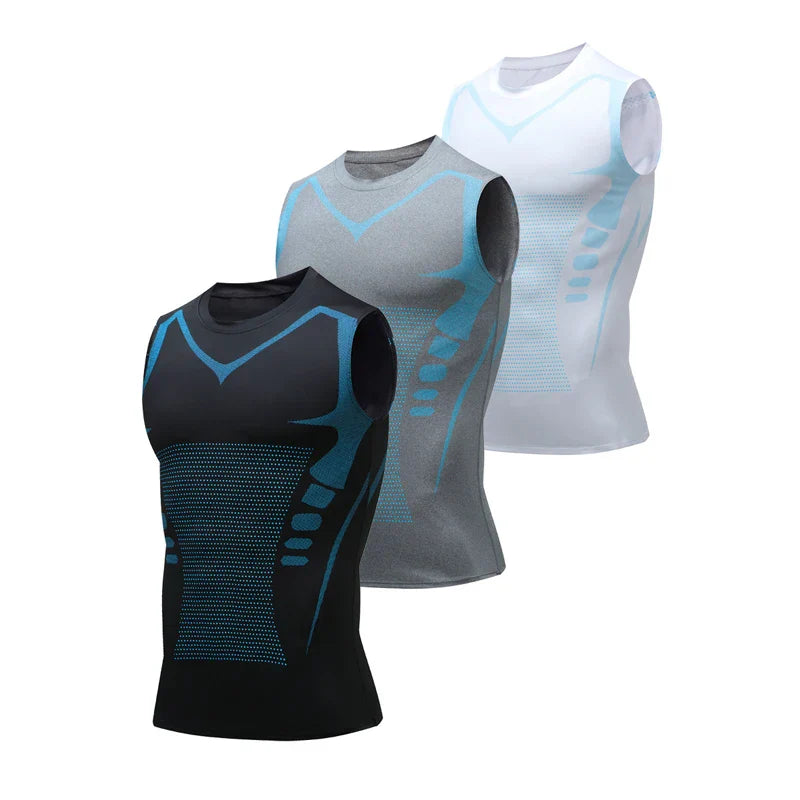 Męska kamizelka modelująca - PowerVest Vita-Czarny-S (50-70 kg)-Trend Polska