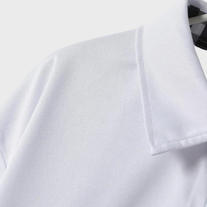 Męska koszulka polo z długim rękawem - Oliver-Czarny-S-Trend Polska