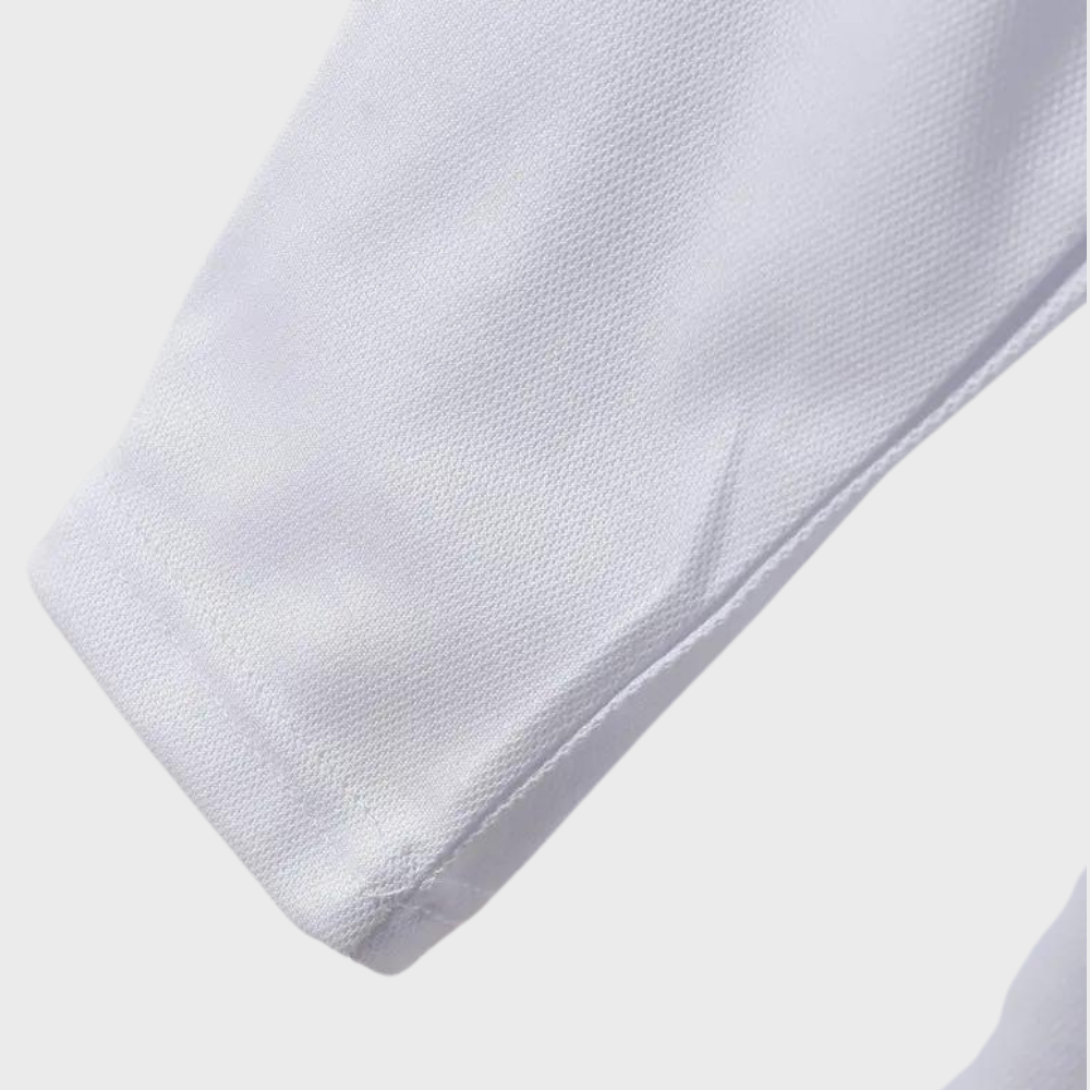 Męska koszulka polo z długim rękawem - Oliver-Czarny-S-Trend Polska