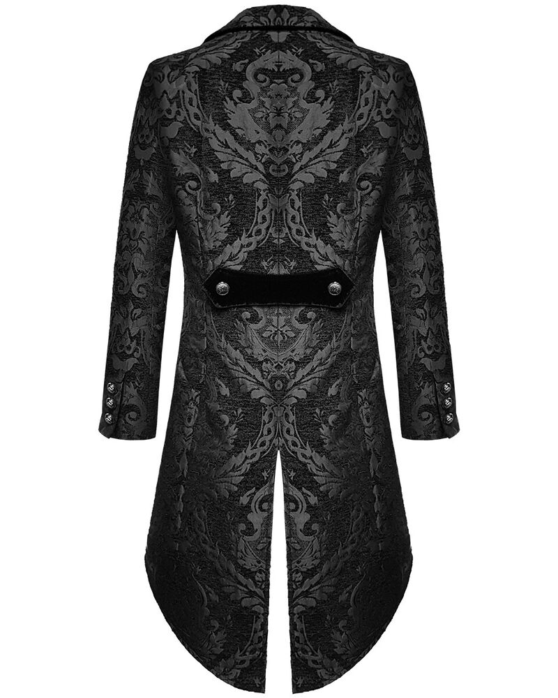 Męska kurtka gothic z wzorem brokatowym - Victor-Czarny-S-Trend Polska