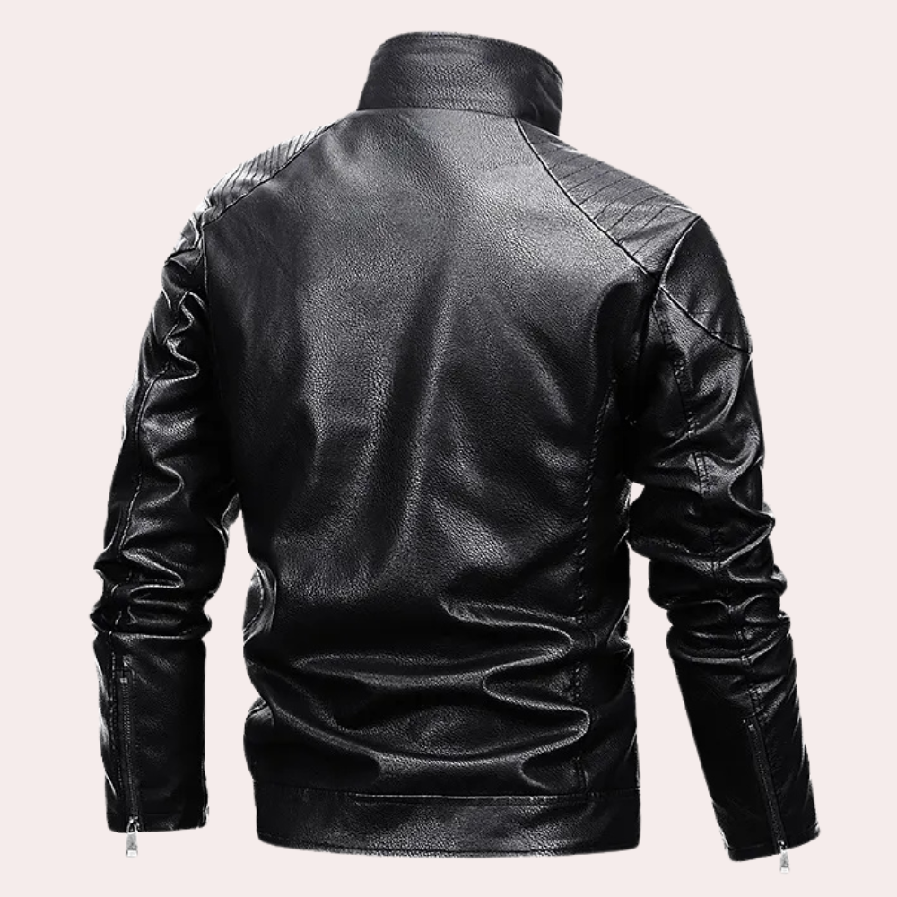 Męska kurtka motocyklowa o funkcjonalnym designie - Ronan-Czarny-S-Trend Polska
