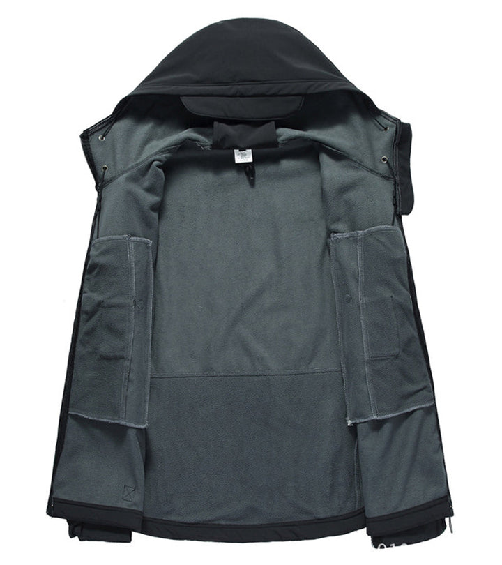 Męska kurtka softshell z kapturem - Titan-Czarny-S-Trend Polska