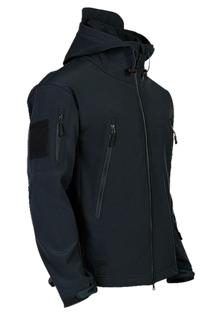 Męska kurtka softshell z kapturem - Titan-Czarny-S-Trend Polska