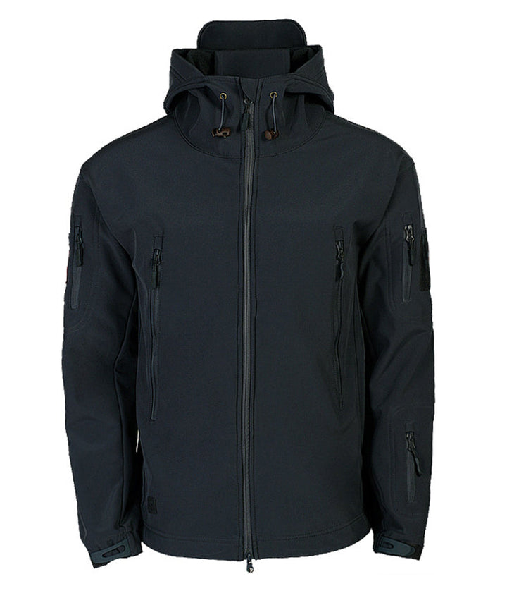 Męska kurtka softshell z kapturem - Titan-Czarny-S-Trend Polska