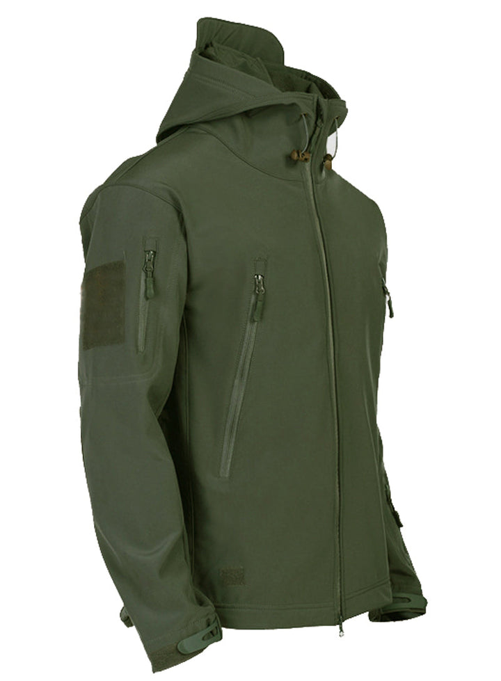 Męska kurtka softshell z kapturem - Titan-Czarny-S-Trend Polska