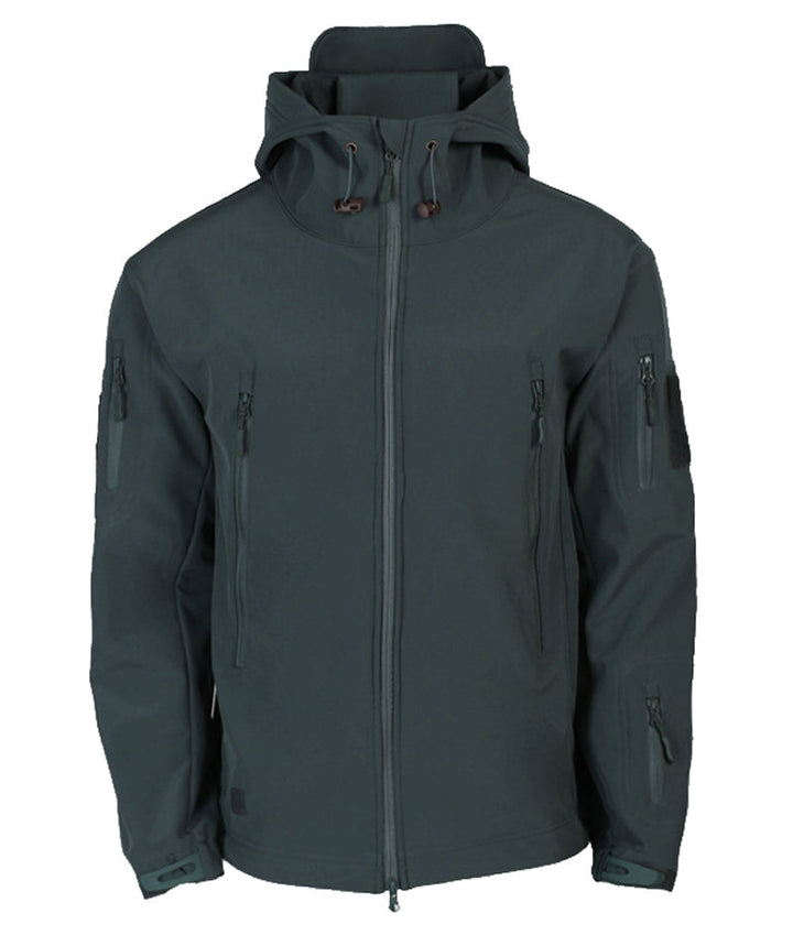 Męska kurtka softshell z kapturem - Titan-Czarny-S-Trend Polska