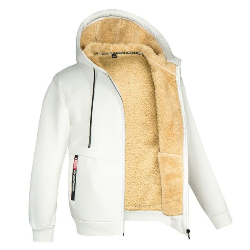 Męska zimowa kamizelka – GentWarm-Biały-S-Trend Polska