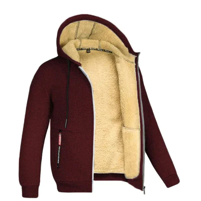 Męska zimowa kamizelka – GentWarm-Bordeaux czerwony-S-Trend Polska
