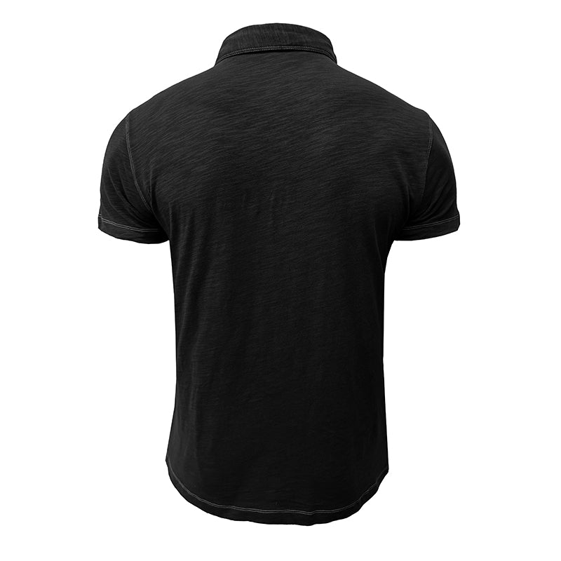 Męski polo z miękkiej bawełny – Matteo-Błękitny-S-Trend Polska