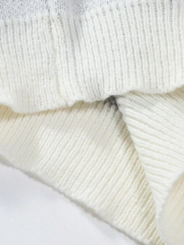 Męski sweter z graficznym nadrukiem - Arvid-Czarny-S-Trend Polska