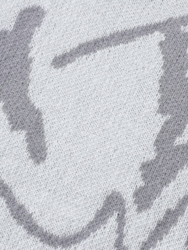 Męski sweter z graficznym nadrukiem - Arvid-Czarny-S-Trend Polska